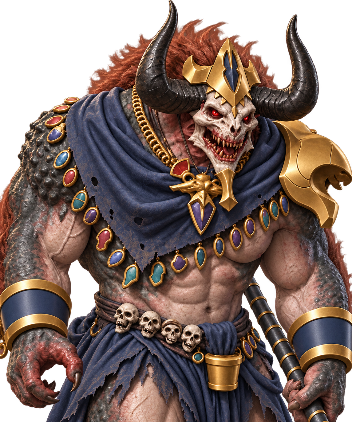Hapi boss character in dark armor